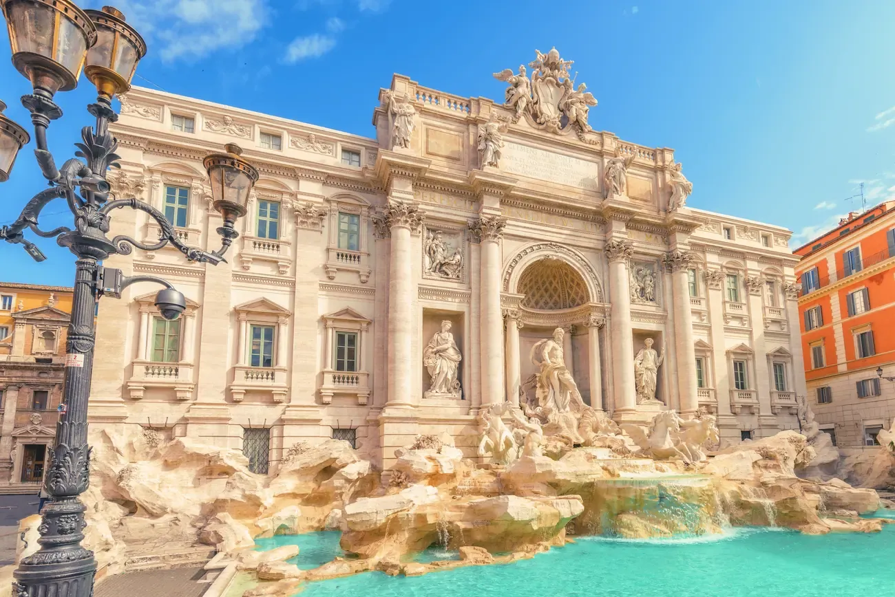 The Trevi Fountain in Rome