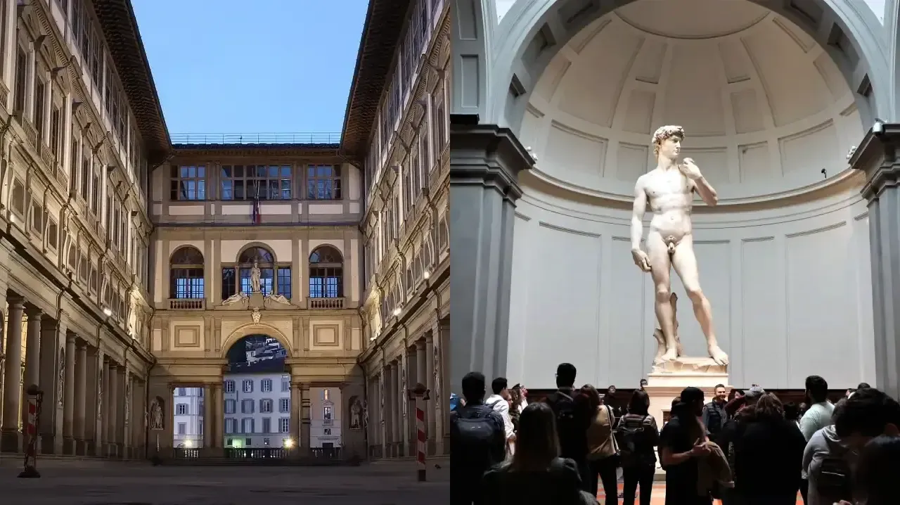 Uffizi Gallery and Accademia Gallery