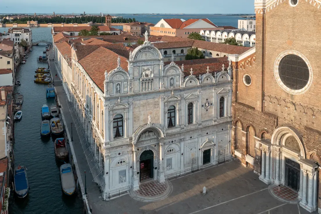 Scuola Grande di San Marco and the portal of the basilica of San Giovanni e Paolo in Venice