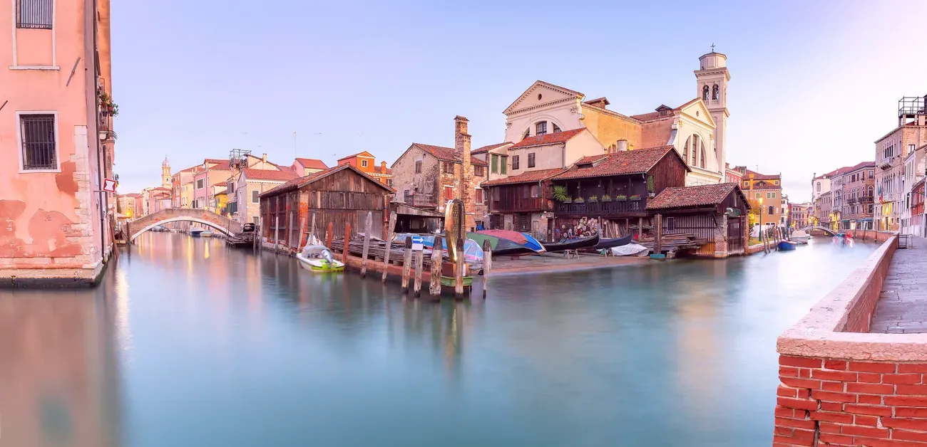The Squero di San Trovaso gondola workshop in Dorsoduro, Venice