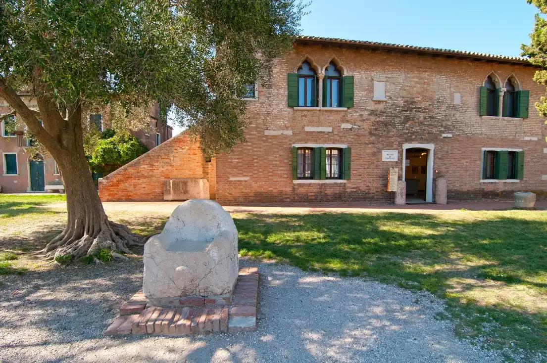 Attila's Throne on Torcello island in the Venetian lagoon