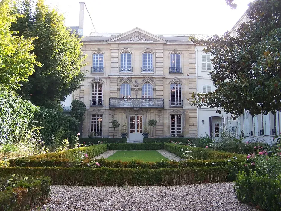 The garden facade of the eighteenth-century Hotel Lambinet mansion housing the Musee Lambinet in Versailles