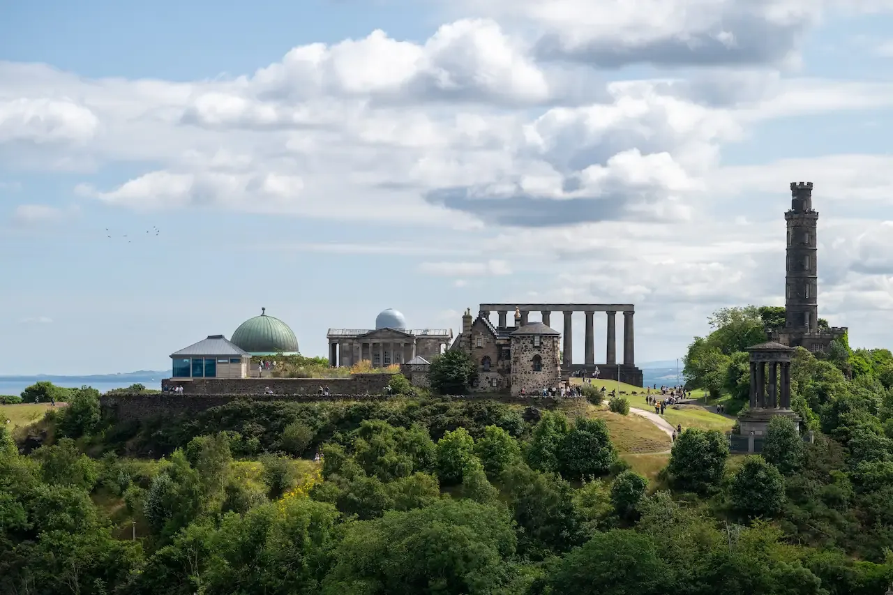 View of Calton Hill at Edinburgh