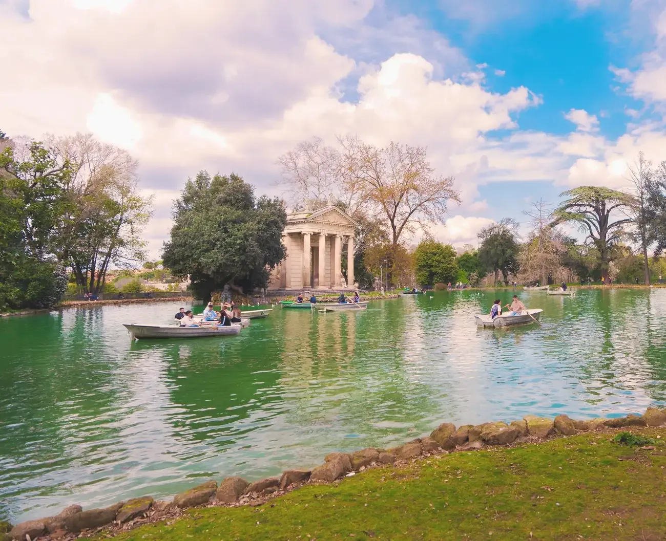 Villa Borghese Gardens in Rome