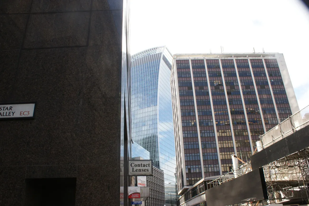 20 Fenchurch Street, the Walkie Talkie building, above Sky Garden Walk in the City of London