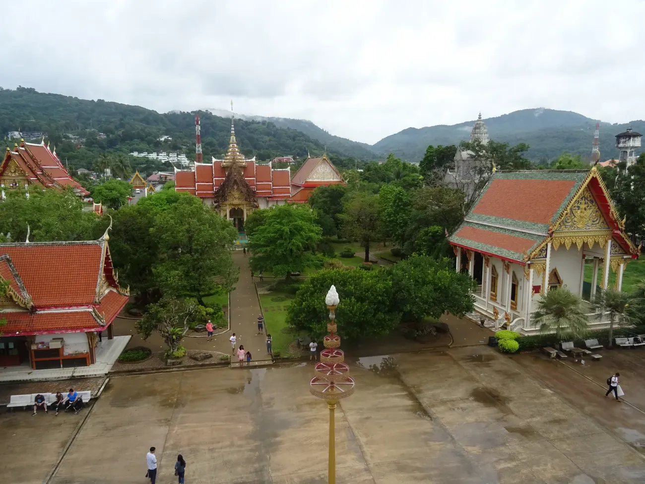 Overview of the Wat Chalong temple complex, Phuket