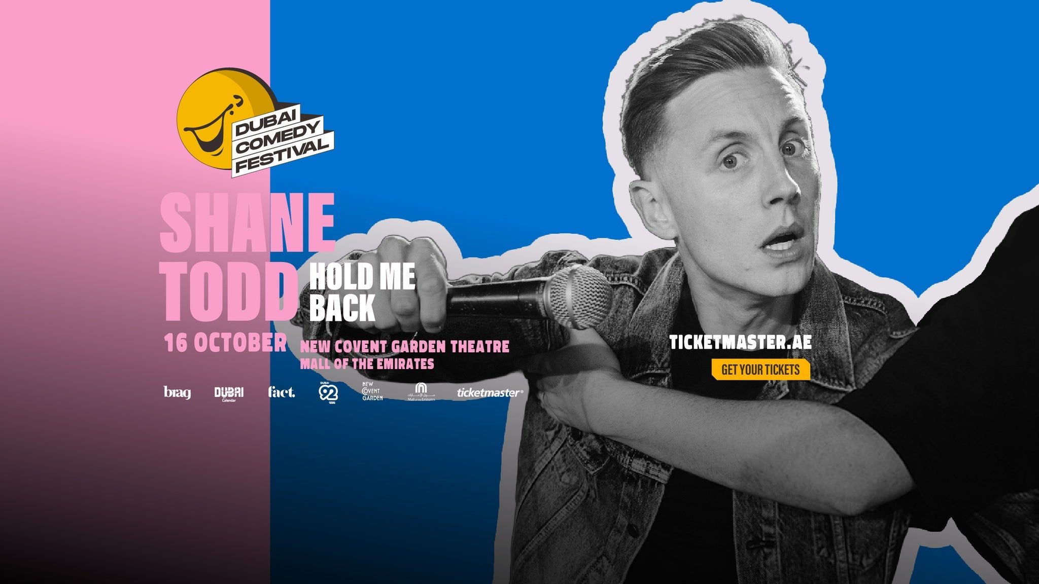 Shane Todd at the Dubai Comedy Festival, New Covent Garden Theatre