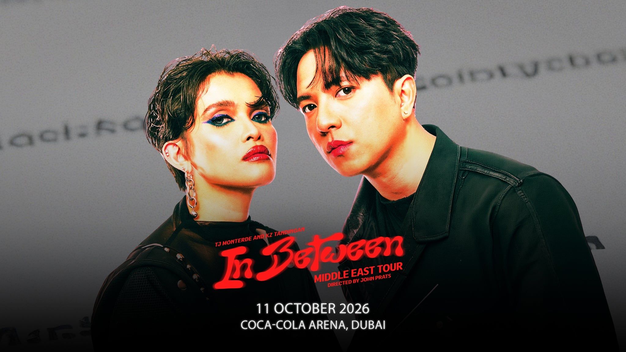 TJ Monterde and KZ Tandingan at Coca-Cola Arena, Dubai