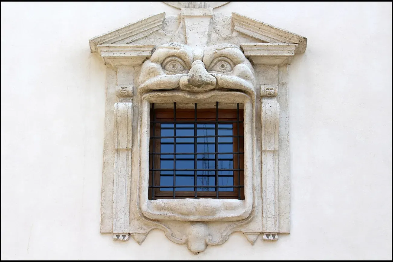 Palazzo Zuccari monster door in Rome